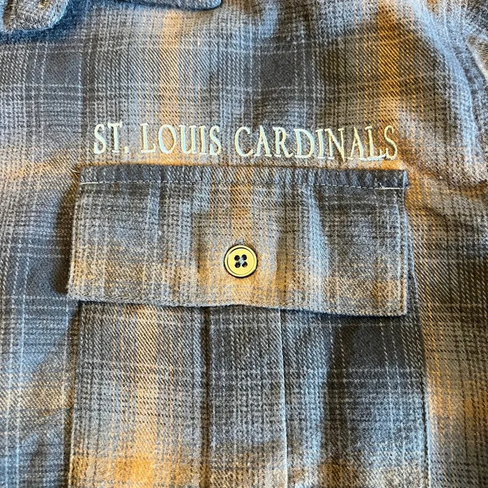 Darius Rucker St. Louis Cardinals Flannel Cotton Blend Plaid Sportswear XL